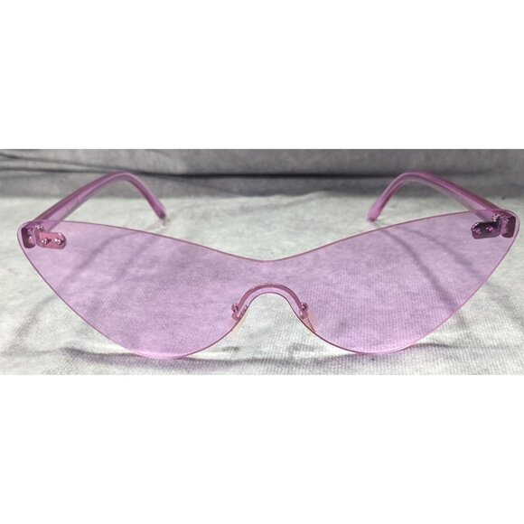 Funky Cateye Translucent Purple Fashion Sunglasses - Picture 1 of 5